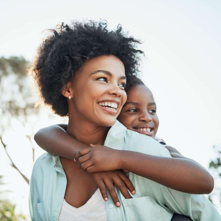 Anya gyermekkel - stock image
